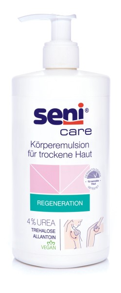 Seni Care Körperemulsion für trockene Haut 4% Urea, 500ml